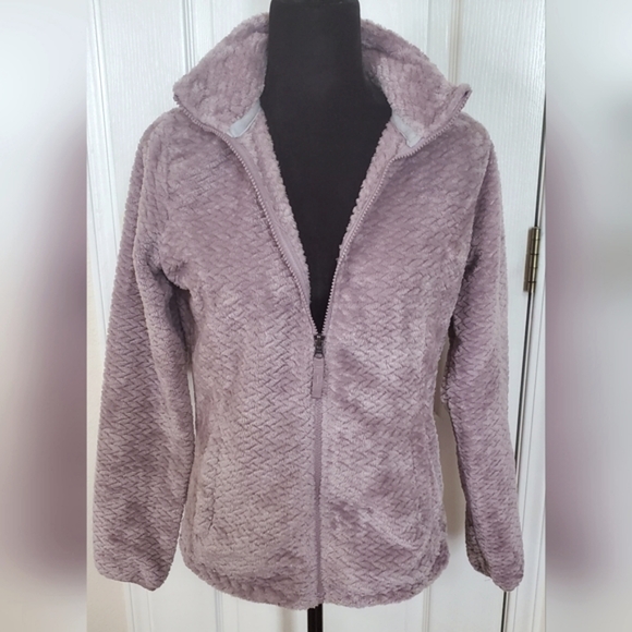 Free2B braided butter pile, light purple zipper jacket. Sz S - Picture 6 of 15
